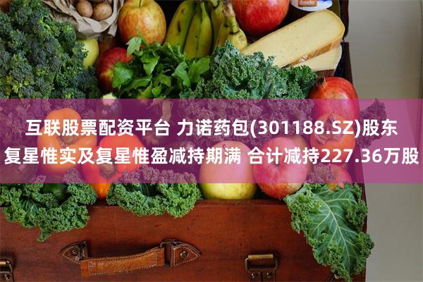 互联股票配资平台 力诺药包(301188.SZ)股东复星惟实及复星惟盈减持期满 合计减持227.36万股