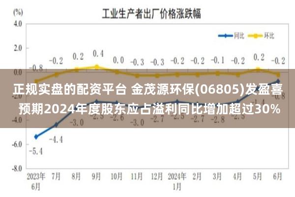 正规实盘的配资平台 金茂源环保(06805)发盈喜 预期2024年度股东应占溢利同比增加超过30%