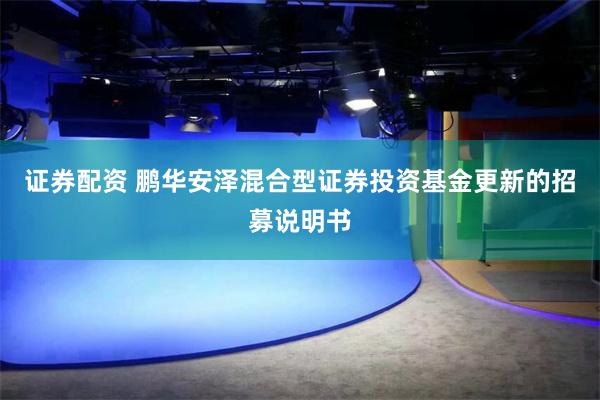证券配资 鹏华安泽混合型证券投资基金更新的招募说明书