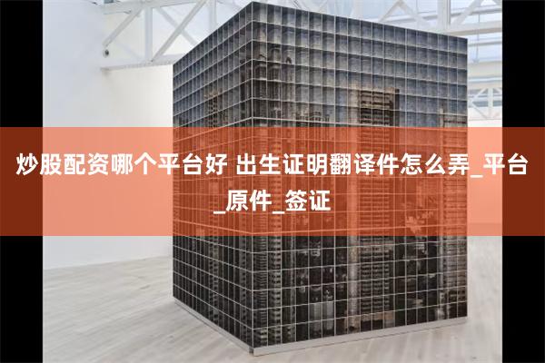 炒股配资哪个平台好 出生证明翻译件怎么弄_平台_原件_签证