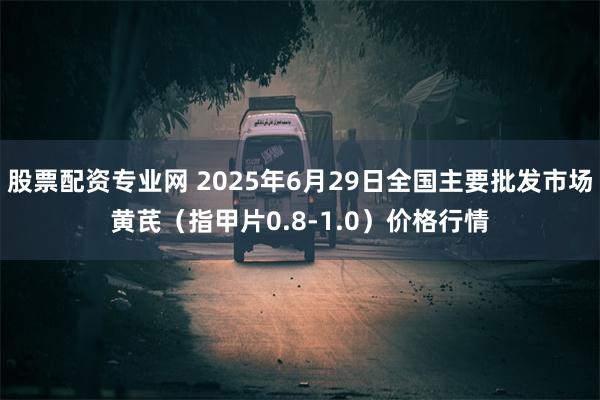 股票配资专业网 2025年6月29日全国主要批发市场黄芪（指甲片0.8-1.0）价格行情
